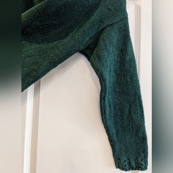 Vintage Fashion Bug Green Holiday Ugly Christmas Sweater Teddy Bear Size Large - Picture 14 of 15